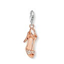 チャーム トーマス・サボ THOMAS SABO アクセサリーパンプス サンダル 靴 立体型 シルバー925 ピンクゴールド金メッキ CZ キーホルダー レディ...
