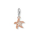 チャーム トーマス・サボ THOMAS SABO アクセサリーヒトデ スターフィッシュ シルバー925 ピンクゴールド金メッキ CZ キーホルダー レディース ...