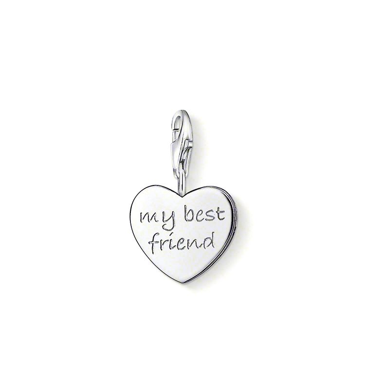 チャーム トーマス・サボ THOMAS SABO シルバー ジュエリー レディース マイベストフレンド MY BEST FRIEND 友情の証のハート キーホル...