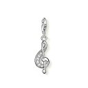 チャーム トーマス・サボ THOMAS SABO アクセサリート音記号 音符 音楽 シルバー925 CZ キーホルダー レディース 0386-051-14 正規...