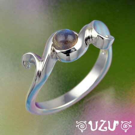 指輪 レディース ウズ UZU RI-408 ジュエリー アクセサリー シルバー リング 鏡面仕上げ ラブラドライト【ni】【ギフト プレゼント】【2p】