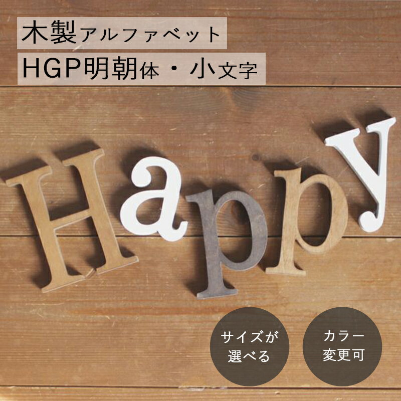 アルファベット 木製 オブジェ HGP明