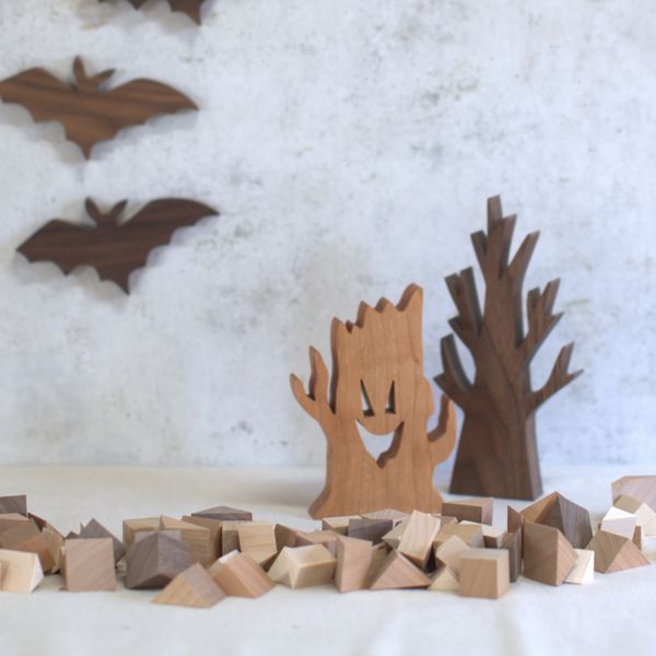 はーとぼっくす工房『ハロウィン飾り切り株おばけツリー』