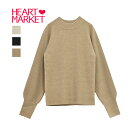 ≪SALE 50%OFF≫レイヤードしたくなるニットレディース トップス ニット 暖かい ナチュラル グレージュ アクリル ナイロン 秋 冬 パフスリーブ リブ...