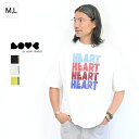 \在庫わずか/≪SALE 30%OFF≫HEARTグラデーションTシャツメンズ レディース トップス Tシャツ 半袖 ブラック ホワイト イエロー 綿 綿100...