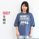 【5/15限定ポイント5倍】≪SALE 30%OFF≫NIKO1996ワイドTEEレディース トップス Tシャツ スマイル ニコちゃん プリント ロゴ ホワイト ブルー ブラック 綿 ポリエステル SALE残りわずか/st