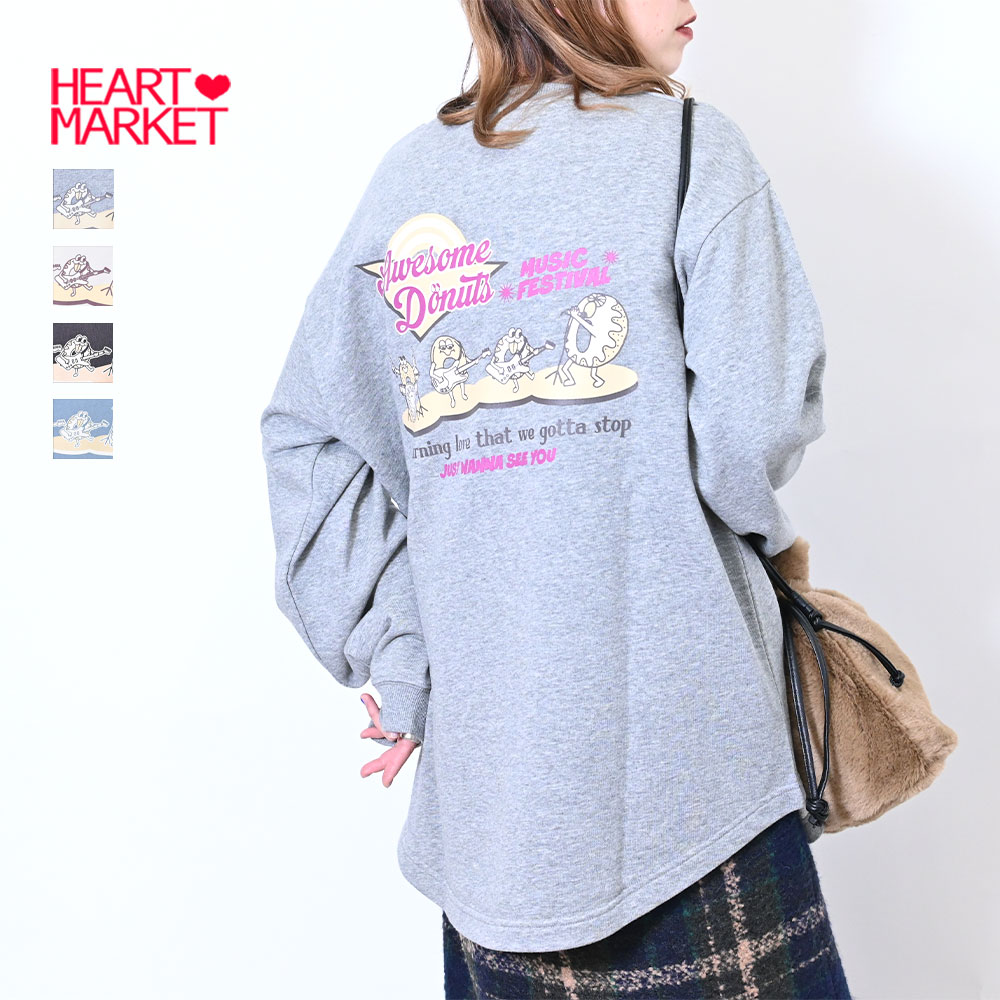 ≪SALE 40%OFF≫ドーナツ 裏毛裾ラウンドptプルオーバーレディース トップス プルオーバー