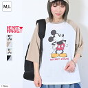 【4/25限定店内全品ポイント5倍】≪SALE 20%OFF≫【Disney】ディズニー/7分袖Tシャツレディース トップス プルオーバー Tシャツ 7分袖 プリント 刺繍 カットソー ディズニー ホワイト オートミール グレー ベージュ ポリエステル 綿 春 秋