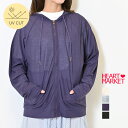 【7/10(木)限定店内全品ポイント5倍】≪SALE 20%OFF≫UV梨地ドルマンパーカーレディース トップス パーカー UV 羽織り 梨地 アウター ナチュ...