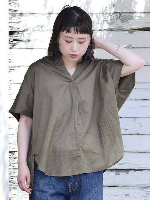 ≪プライスダウン 50%OFF≫ドルマンプルオーバーレディース トップス ナチュラル きれい目 ゆったり 夏 ブラック ピンク グリーン カーキ コットン 綿