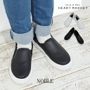 楽天HEART MARKET 楽天市場店≪SALE 60％OFF≫NOBLEレディース シューズ スリッポン 厚底 ホワイト ブラック 白 黒 小物屋 E4872クリスマスプレゼント