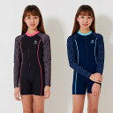 2025新作 スクール水着 女の子 オールインワン 水着 長袖 キッズ 水着 子供 ジュニア ラッシュガード 日焼け止め 速乾性 ジッパー 紫外線対策 スイムウェア 女児 幼稚園 小学生 中学生 かわいい