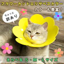 【訳あり】エリザベスカラー ソフト 軽量 猫 犬 柔らかい 手術後 ケア ペット 用品 介護 B品 返品 交換 不可 S M L サイズ 選べる フラワー お花...