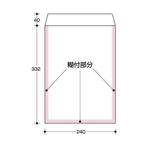 【角2封筒】 ホワイト 枠なし 100枚 ［10セット］ レーザープリンタ専用紙 角2 角形2号 封筒 白 白封筒
