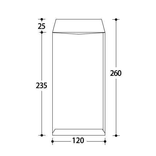 【長3封筒】 ホワイト 枠なし 100枚 ［20セット］ インクジェットプリンタ専用紙 長3 長形3号 封筒 白 白封筒