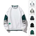 トレーナー メンズ トップス きれいめトレーナー プリント ロゴ クルーネック 通勤 通学 秋服 春 大きいサイズ メンズ トップス カジュアル 秋 冬 おしゃ...