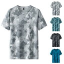 メンズ 半袖 トップス 半袖tシャツ tシャツ 接触冷感 涼しい 吸汗 速乾 通気性 スポーツウェア 夏 父の日 メンズ トップス カジュアル 秋 冬 おしゃれ...