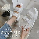 サンダル レディース スポーツサンダル ビーチサンダル サマー 夏 厚底 スニーカーサンダル 一部即納 マジックテープ 疲れない カジュアル シューズ 送料無料 キレイめ おしゃれ シンプル 20代 30代 40代(4)