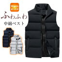 ダウンベスト 中綿ベスト メンズ 中綿入り ジャケット 暖かい 立ち襟 軽量 前開き アウター 一部即納 厚手 防寒 防風 秋冬 通勤 作業着 アウトドア 登山...