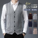 ニットベスト メンズ 春服 ビジネス 前開き 洗える ウォッシャブル ウォームビズ カジュアル Vネック ゴルフウェア おしゃれ シンプル 20代 30代 40...