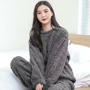 パジャマ ルームウェア レディース もこもこ セットアップ ゆったり 部屋着 長袖 上下セット 暖かい 防寒 ナイトウェア ボア かわいい ふわふわ キレイめ ...