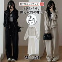 卒業式 服 母 セットアップ レディース 2点セット パンツスーツ フォーマル ゆったり 体型カバー 二次会 セレモニー 大きいサイズ 着痩せ 通勤 30代40代50代 キレイめ おしゃれ シンプル 20代 30代 40代