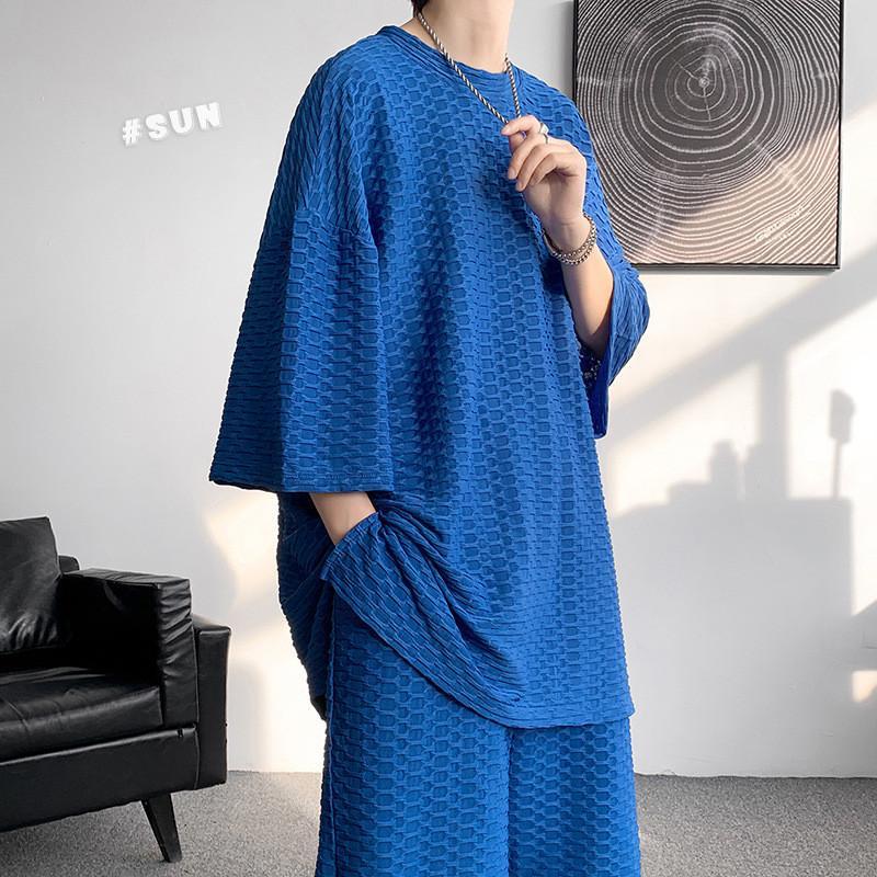 セットアップ メンズ 上下セット ジャージ 半袖Tシャツ ハーフパンツ 接触冷感 夏 スポーツウェア ルームウェア ゆったり 無地 大きいサイズ 快適 キレイめ おしゃれ シンプル 20代 30代 40代