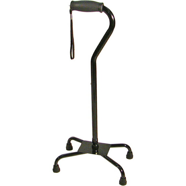 杖 4点杖 おしゃれ ステッキ 軽量 自立 安定 歩行 補助 多点杖 ウェルケアバンク モア四点杖 L [非課税]