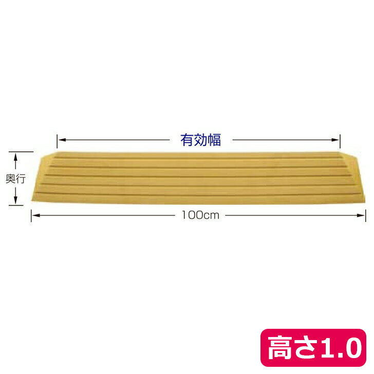 バリアフリー リフォーム 住宅改修 お掃除ロボ タッチスロープ 100 / TS100-10 高さ1.0cm