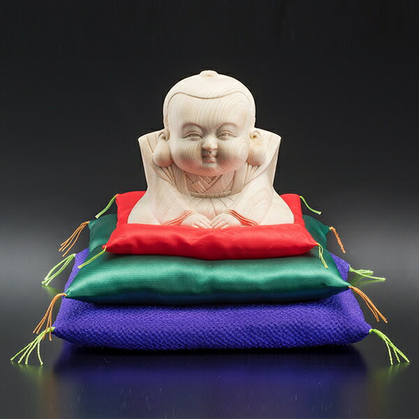 檜一木彫り だんだん福助 開運インテリア 開運 置物 オブジェ 玄関 リビング 福助人形 おじぎ お辞儀 福助 人形 縁起物 ヒノキ 檜 一杢彫り 木彫 木彫り...