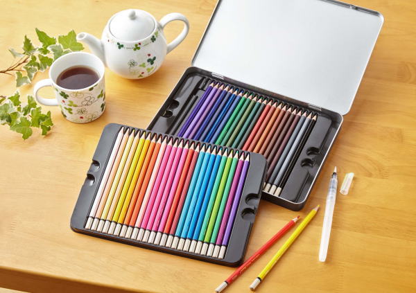 水彩色えんぴつ48色+世界遺産ぬりえセット 色鉛筆 塗り絵 色えんぴつ 水彩 水彩画 水彩色鉛筆 水彩色えんぴつ 水彩色 鉛筆 えんぴつ 48色 48本 趣味 ...