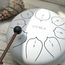 LUCASロゴ入り LUCAS ヒーリングドラム 専用ケース付き ドラム タングドラム 楽器 ルカス スティールタングドラム 楽譜 演奏 スチールタングドラム ...