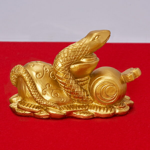 金運黄金縁起物 巳 桐箱付き 開運インテリア 開運 金持神社 商売繁盛 一粒万倍日 祈願 宝くじ くじ運 金運 財運 黄金 縁起物 神の使い 巳 へび 蛇 桐箱...