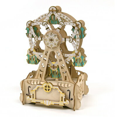ki-gu-mi オルゴール 観覧車 パズル キグミ 木製パズル 大人 木製 木製立体パズル 脳トレ 母の日 父の日 敬老の日 誕生日 プレゼント ギフト グッ...