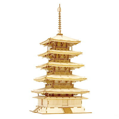 ki-gu-mi 五重塔 パズル キグミ 木製パズル 大人 木製 木製立体パズル 脳トレ お年寄り ご年配 高齢者 シニア 両親 祖父母 敬老の日 母の日 父の...