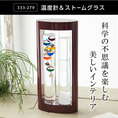 温度計&ストームグラス 333-279 置物 インテリア小物 インテリアオブジェ インテリア雑貨 ガリレオ温度計 ユニーク インテリア オブジェ 雑貨 かわいい 可愛い おしゃれ 誕生日 プレゼント グッズ おすすめ 人気 通販 販売 [2]