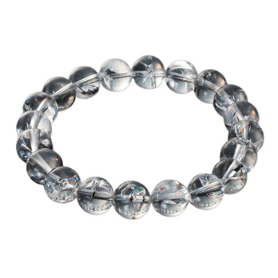 ヒマラヤ産レインボー水晶ブレスレット ブレスレット 水晶 ブレス 水晶ブレスレット レインボー水晶 ヒマラヤ水晶 ヒマラヤ産 御守 パワーストーン 天然石 おし...