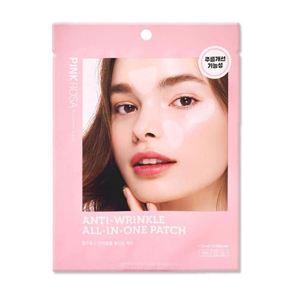 【即納】PINKROSA ピンクロサ アンチ リンクル オールインワン パッチ 13枚入り シートマスク フェイスパック スキンケア 韓国 保湿 保湿パッチ 乾燥対策 眉間用 目元用 口元用 ほうれい線用 ナイトマスク ナイトパッチ グッズ おすすめ 通販 人気 heartdrop-12348124 ハートドロップ サンプル画像2