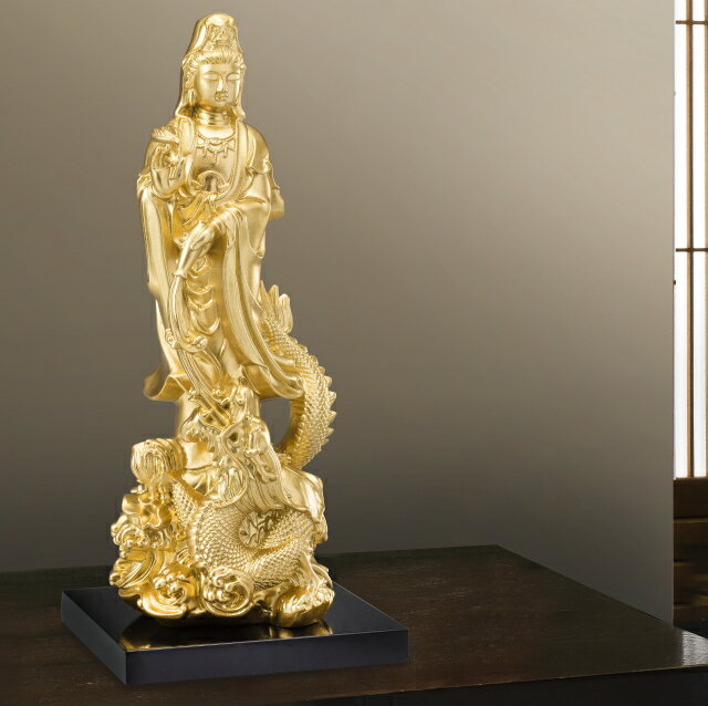 【即納】龍上観音菩薩像 開運インテリア 開運 龍上観音 立像 置物 仏像 守護 幸運 福運 趣味 厄除け お守り 魔除け 縁起物 運気 好転 龍 厄災 苦悩 救済 観音様 母の日 父の日 敬老の日 誕生日 プレゼント ギフト 事務所開き お祝い事 開運グッズ おすすめ 人気