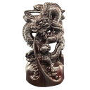 黒檀 吉祥龍神如意宝珠 開運インテリア 吉祥龍神 開運 厄除 龍 龍神 置物 龍神様 如意宝珠 風水 運気 繁栄 金運 吉祥 床の間 玄関 東 天珠 御守 御守り お守り グッズ おすすめ 通販 人気