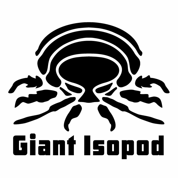 樂天商城 - Giant Isopod（ダイオウグソクムシ） ver.03 ミニサイズ カッティングステッカー 3枚組 幅約11cm×高約9.4cm 大王グソクムシ ハンドメイド