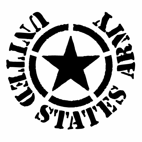 樂天商城 - UNITED STATES ARMY 42（腐食調） カッティングステッカー 2枚組 幅約18cm×高約16.5cm ハンドメイド デカール アメリカ軍 アーミー 米軍