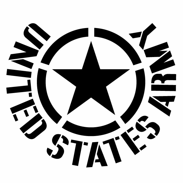 樂天商城 - UNITED STATES ARMY Ver.04 ミニサイズ（米軍モチーフ） カッティングステッカー 3枚組 幅約12cm×高約10.2cm ハンドメイド デカール アメリカ軍 アーミー 米軍