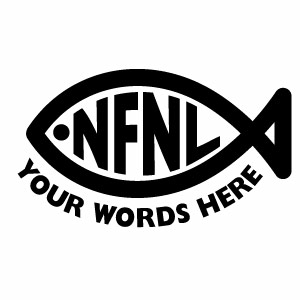 樂天商城 - NFNL（英字オーダータイプ） 012 カッティングステッカー 大判Lサイズ 2枚組 幅約28cm×高約16.2cm No fishing No life ハンドメイド 釣りステッカー