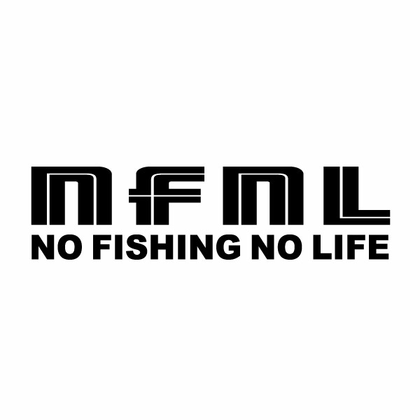 樂天商城 - カッティングステッカー NO FISHING NO LIFE 055（ノーフィッシングノーライフ）ミニサイズ 3枚組 幅約11cm×高約2.9cm 釣りデカール