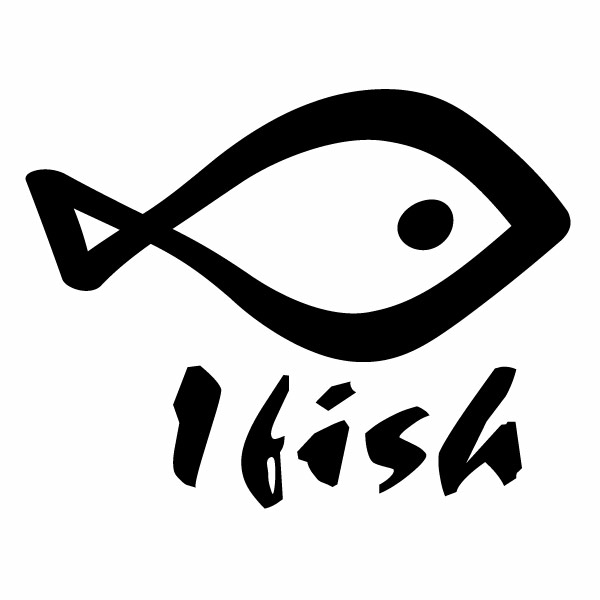 樂天商城 - I fish（アイフィッシュ） Ver.018 カッティングステッカー 大判Lサイズ 2枚組 幅約26cm×高約20cm ハンドメイド 釣り ステッカー