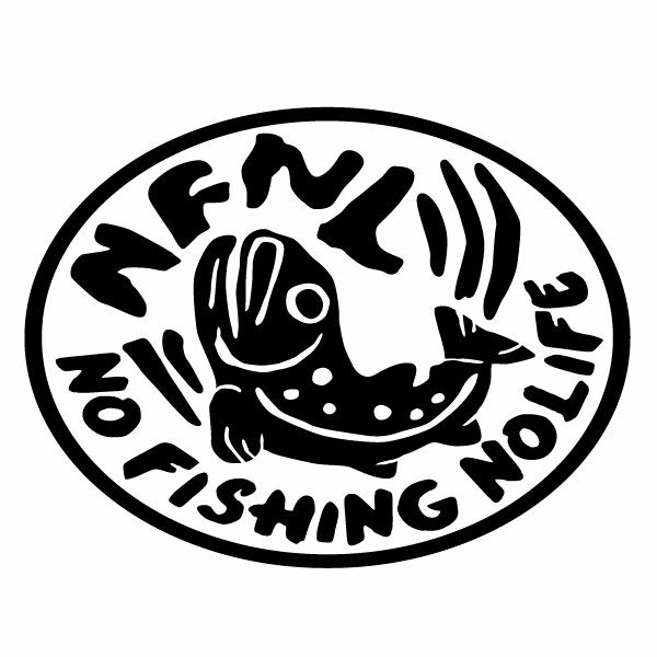 樂天商城 - NFNL（ノーフィッシングノーライフ） Ver.024 カッティングステッカー 大判Lサイズ 2枚組 幅約27cm×高約20.5cm NO FISHING NO LIFE ハンドメイド 釣り ステッカー