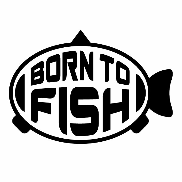 樂天商城 - BORN TO FISH（ボーントゥフィッシュ） Ver.09 80s系 CS 大判Lサイズ カッティングステッカー 2枚組 幅約28cm×高約19.5cm ハンドメイド マス モチーフ 釣り ステッカー
