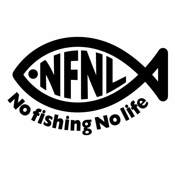 樂天商城 - NFNL（ノーフィッシングノーライフ） カッティングステッカー 1枚入り 幅約18cm×高約11cm No fishing No life ハンドメイド 釣り ステッカー