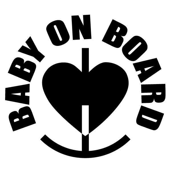 樂天商城 - 2枚組 BABY ON BOARD Ver.176（赤ちゃんが乗っています） ロビン カッティングステッカー 幅約17cm×高約15.2cm ハンドメイド ベビーインカー 車用ステッカー